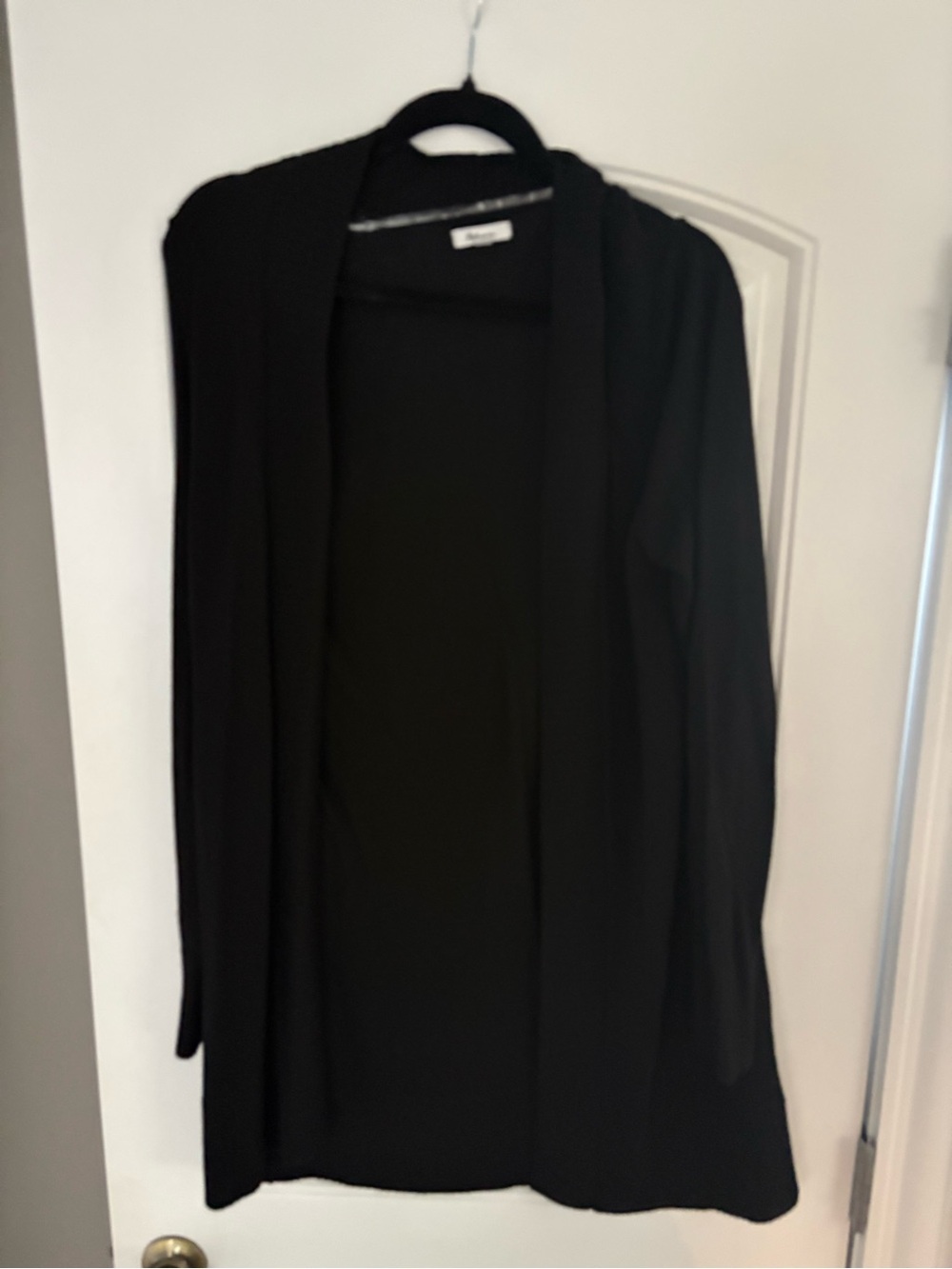 Reitmans Black Long Open Cardigan